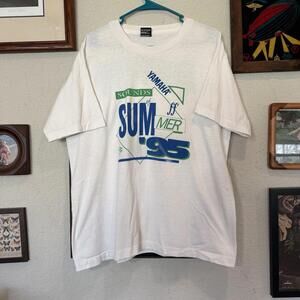 Vintage 1995 Yamaha Sounds Of Summer Percussion Drum Logo Men’s Shirt Size XL